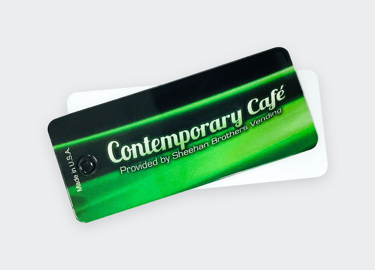 Contemporary café card